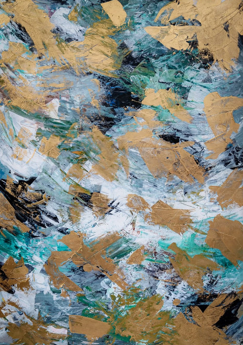 Atmosphere - original abstract painting by Effie Kotakis