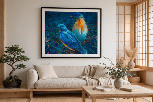 BLUE BIRDS — Fine Art Print